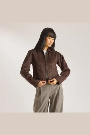 Lounge Underwear Suedette Jas - Chocolade