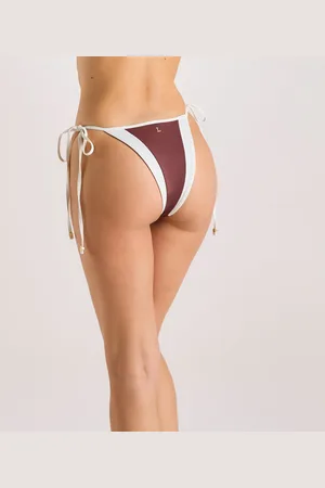 Lounge Underwear Monaco Tie Side Brazilian Bikini Slip - Pruim