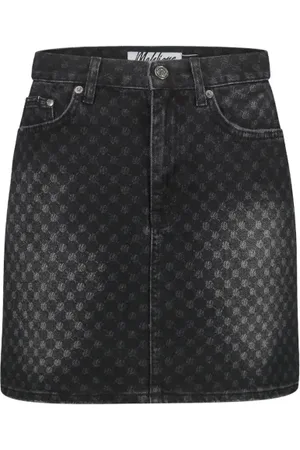 Malelions Women Monogram Skirt | Black
