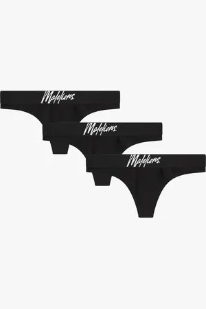 Malelions Women String 3-Pack | Black/White