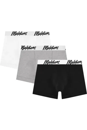 Malelions Men Boxer 3-Pack | White/Grey/Black