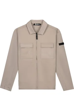 Malelions Men Cotton Zip Overshirt |