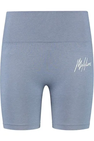 Malelions Women Sport Seamless Biker Shorts | Blue
