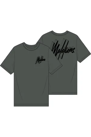 Malelions Men 3D Graphic T-Shirt | Army/Black