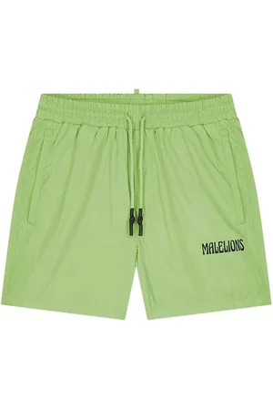 Malelions Men Boxer 2.0 Swim Shorts | Light Green/Black