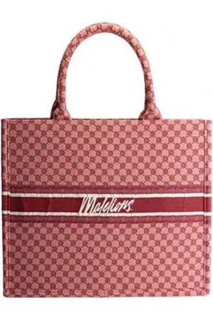 Malelions Women Monogram Tote Bag | Coral