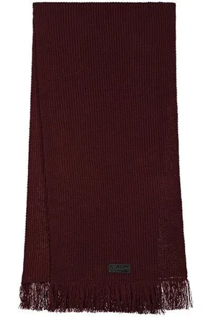 Malelions Women Knitted Scarf | Burgundy