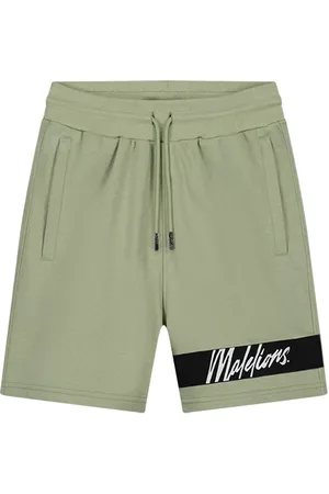 Malelions Men Captain Shorts | Sage Green/Black