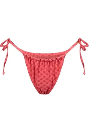 Malelions Women Tara Monogram Bikini Bottom | Coral/Pink