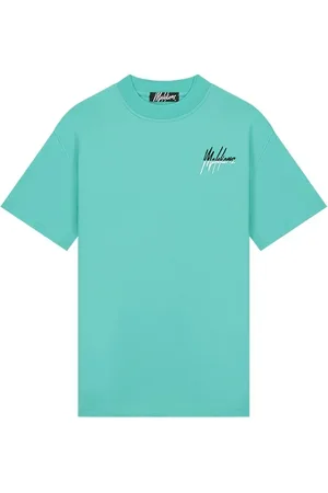 Malelions Men Split T-Shirt | Turquoise/Black