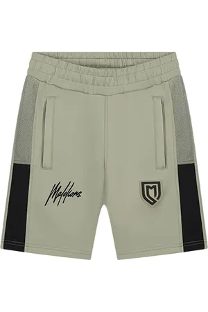 Malelions Junior Sport Transfer Shorts | Moss Grey/Black