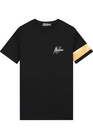 Malelions Men Captain T-Shirt | Black/Peach