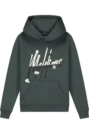 Malelions Junior Graffiti Split Hoodie | Teal/Off-White
