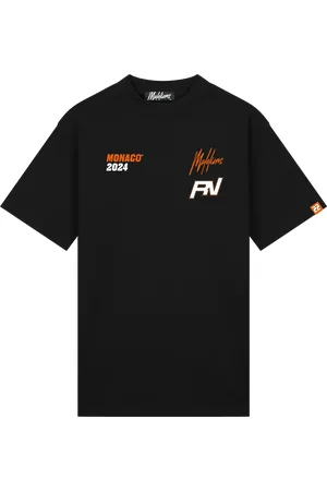 Malelions X Richard Verschoor Pole Position T-Shirt | Black/Orange