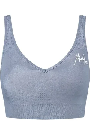 Malelions Women Sport Seamless Bra | Blue