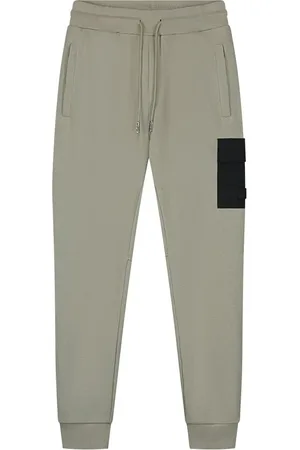 Malelions Men Nylon Pocket Sweatpants | Dry Sage