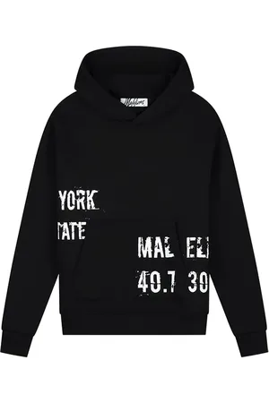 Malelions Women Distorted Hoodie | Black