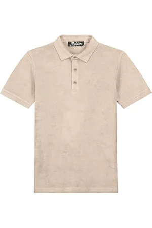 Malelions Men Signature Towelling Polo | Taupe