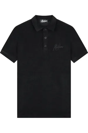 Malelions Men Signature Towelling Polo | Black