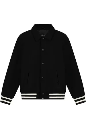 Malelions Men Signature Varsity Jacket | Black