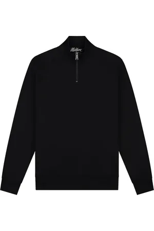 Malelions Men Turtle Half Zip Sweater | Black