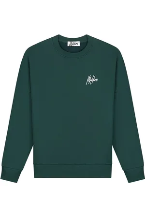 Malelions Women Diamond Sweater | Petrol/White