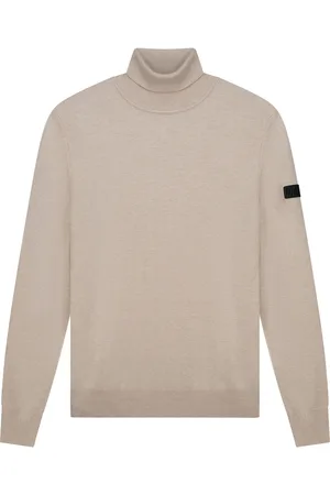 Malelions Men Knitted Turtleneck | Taupe