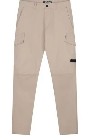 Malelions Men Cotton Cargo Pants | Taupe