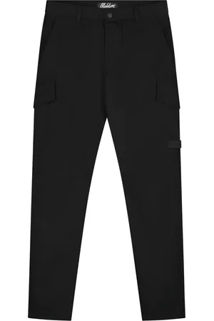 Malelions Men Cotton Cargo Pants | Black