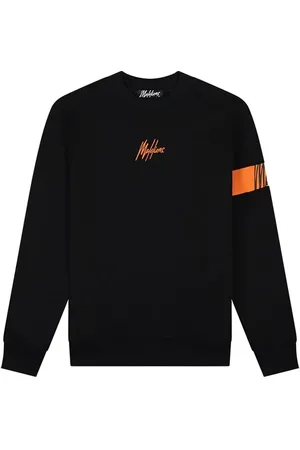 Malelions Men Captain Sweater 2.0 | Black/Orange