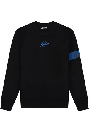 Malelions Men Captain Sweater 2.0 | Black/Cobalt