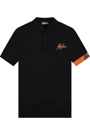 Malelions Men Captain Polo 2.0 | Black/Orange