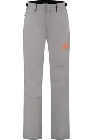 Malelions Ski Polar Pants | Grey/Orange