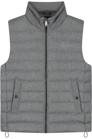 Malelions Men Melange Padded Vest | Grey
