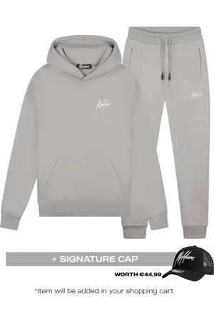 Malelions Men Signature Tracksuit | Grey
