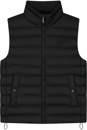 Malelions Men Melange Padded Vest | Black