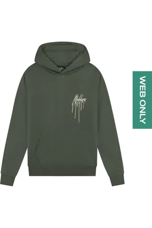 Malelions Junior Painter Hoodie | Army/Off-white