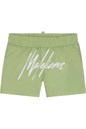 Malelions Baby Signature Swim Shorts | Grass Green