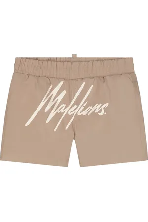 Malelions Baby Signature Swim Shorts | Taupe