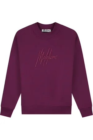 Malelions Women Essentials Brand Sweater | Aubergine