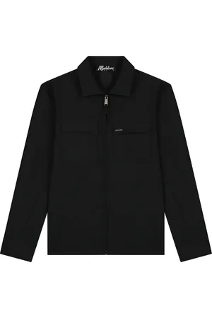 Malelions Men Zip Overshirt | Black