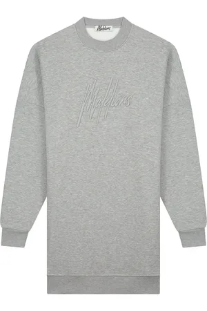 Malelions Women Essentials Sweater Dress | Grey Melange