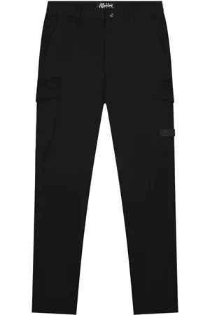 Malelions Men Cotton Cargo Pants | Black