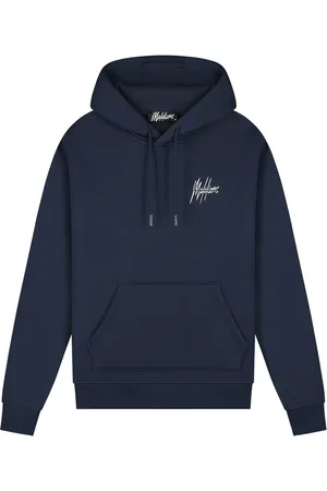 Malelions Men Split Hoodie | Navy/Grey