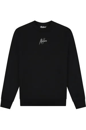 Malelions Men Striped Signature Sweater | Black