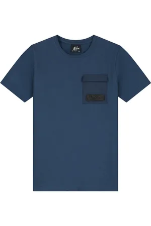 Malelions Junior Nylon Pocket T-Shirt | Navy