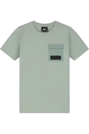 Malelions Junior Nylon Pocket T-Shirt | Agave Green