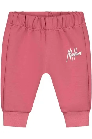Malelions Baby Signature Sweatpants | Dark Pink