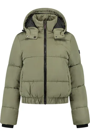 Malelions Women Signature Puffer Jacket | Army Green