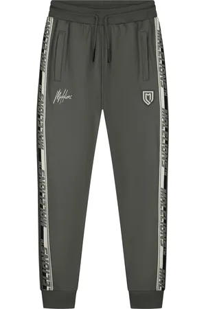 Malelions Sport Warming-Up Trackpants | Army/Off-white